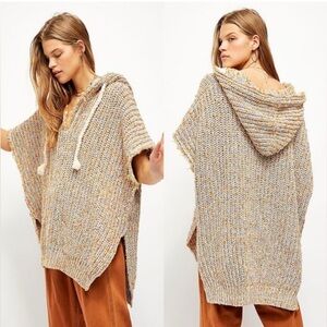 Free People Electric Aura Sweater/Ponho - Sz XL EUC